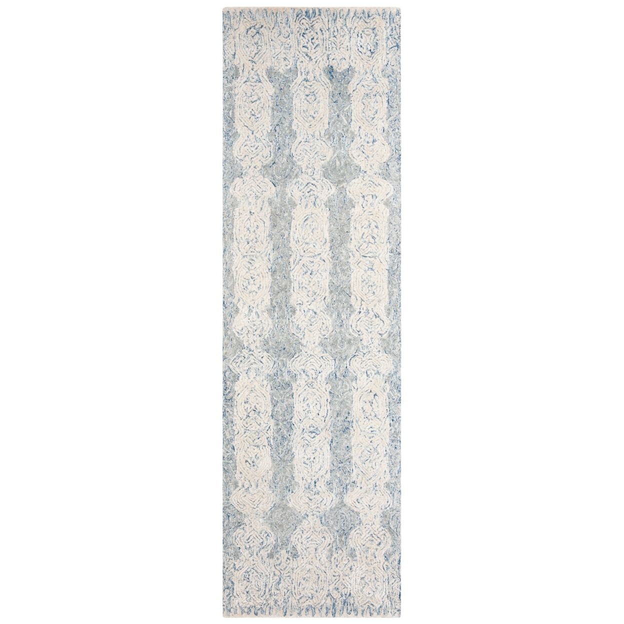 SAFAVIEH Glamour Aubree Abstract Area Rug, Blue/Ivory, 6' x 6' Round