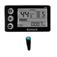 thumbnail image 1 of Ebike S866 Lcd-displaymätare Elektrisk cykel 24v 36v 48v Kontrollpanel med vattentät kontakt för Bbs01 Bbs02 [DB], 1 of 5