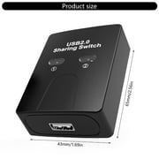 USB Printer Sharing Device Data Transfer Splitter Manual Switching Hubs 2 in 1