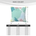 thumbnail image 4 of ZICANCN Green Watercolor Leaves Decorative Throw Pillow Covers, Bed Couch Sofa Decorative Knit Pillow Covers for Living Room Farmhouse 16"x16", 4 of 8