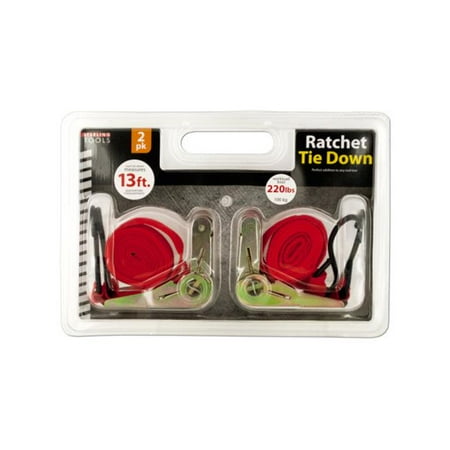 

Bulk Buys OF452-16 Ratchet Tie Down Set 16 Piece -Pack of 16