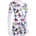 thumbnail image 2 of Femmes Sexy Body Manches Courtes Profond V Cou Combinaisons Shorts Pyjama Tenue, 2 of 6