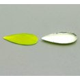 thumbnail image 5 of U8MO 100 Neon Yellow Flatback Acrylic Teardrop Rhinestone Gems 8X22mm No Hole, 5 of 5
