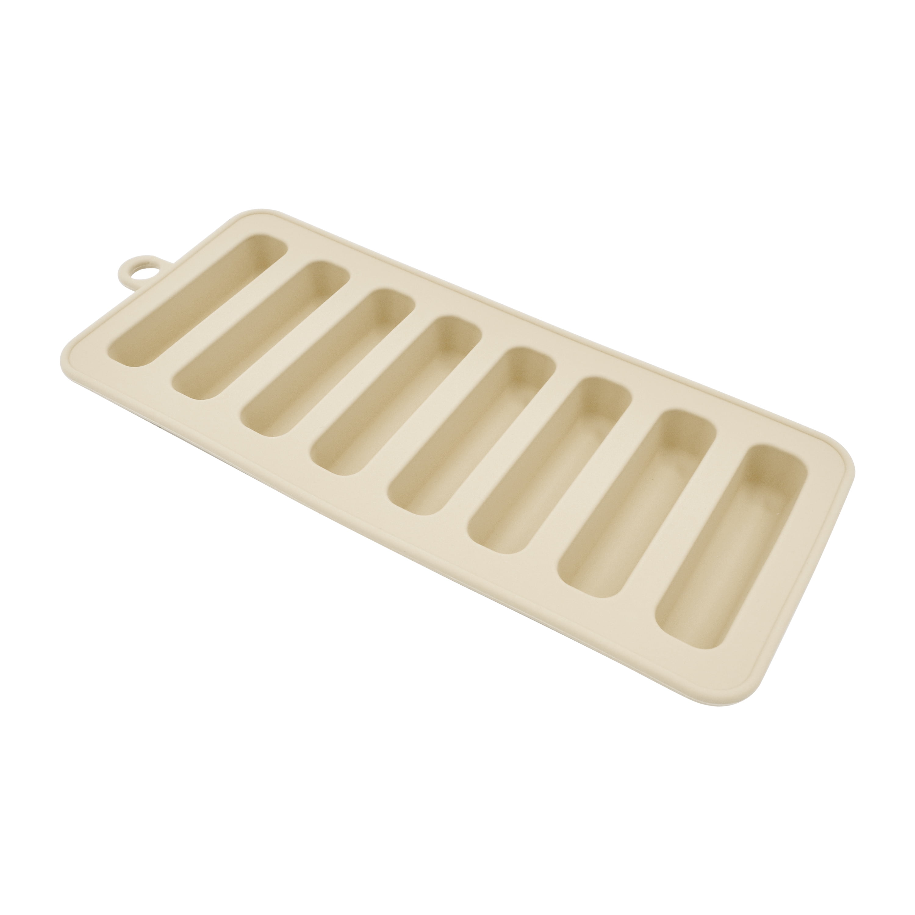 Mainstays, Ice Cube Tray, Silicone Water Bottle Ice Tray, Beige, silicone, useful for everyday beverage storage.
