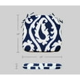 thumbnail image 3 of FBTS Prime 18x19 inch All-Weather Blue Paisley Outdoor Seat Pads, Pack of 4, 3 of 7