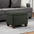 thumbnail image 2 of Convenience Concepts Madison Storage Ottoman, Dark Charcoal Gray Fabric, 2 of 7