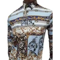 thumbnail image 2 of Camisa Manga Larga Metálica Animal Print, 2 of 4