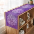 thumbnail image 6 of Table Runners 90 Inches Long Dress Scarves, Boho Floral Farmhouse Coffee/Dining/Kitchen Table Runner for Living Room, Purple Flowers Vintage Bohemian Watercolor 13x90 Inch, 6 of 9