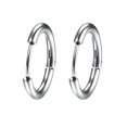 thumbnail image 1 of 1 par de aros pequeños de acero inoxidable para mujer/hombre, Piercing para el cartílago de la oreja, Tragus, círculo fino Simple, hebilla antialérgica para la oreja Deng Xun unisex, 1 of 2