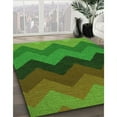 thumbnail image 2 of Ahgly Company Indoor Rectangle Patterned Army Green Area Rugs, 7' x 9', 2 of 6