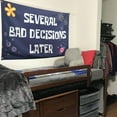 thumbnail image 4 of Bandera de Washington "Quédate atado o serás aplaudido", banderas divertidas y geniales para chicos de la habitación, banderas meme con cita, pancarta de 3 x 5 pies, pared del dormitorio, 4 of 5