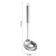 thumbnail image 5 of Juego de 5 utensilios de cocina de acero inoxidable, resistentes al calor, antiadherentes, cucharas y espátulas con orificio para colgar y mango ergonómico., 5 of 7