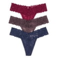 thumbnail image 1 of Victoria's Secret The Lacie Thong Panty Set of 3, 1 of 2