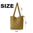 thumbnail image 2 of Tote Bag with Zipper Tote Bag for Women Canvas Bag Shoulder Bag Satchel Hobo Bag Messenger Bag Tote Bag for Women - Dark Khaki, 2 of 5