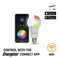 thumbnail image 3 of Energizer 4-Pack Smart Wi-Fi Multi-Color and Single White LED Light Bulb, A19 Shape, E26 Base, 3 of 7
