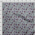 thumbnail image 4 of oneOone Polyester Spandex Gray Fabric Floral Dress Material Fabric Print Fabric By The Yard 56 Inch Wide, 4 of 4