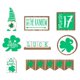 thumbnail image 1 of ST Day Juego de decoración de bandeja con gradas Letrero de madera Decoración de fiesta irlandesa Letrero de madera Recorte Placas Cocina Estilo A Gloria Decoraciones de bandejas escalonadas, 1 of 9