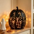 thumbnail image 4 of Halloween LED Pumpkin Lantern with Dancing Skeleton Cutouts Light Projecting Jack O Lantern Ornament For Indoor Outdoor Party Yard Decor, 4 of 7