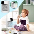 thumbnail image 1 of Up to 65% off Desktop Automatic Shaking Head Air Cooler Usb Charging Air Conditioner Fan, 1 of 9