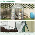 thumbnail image 4 of Outsunny 5' x 5' x 6' Mini Walk-in Greenhouse Kit, Portable Green House with 3 Tier Shleves, Roll-Up Door, and Weatherized Plastic Cover for Backyard Garden, Garden, 4 of 9