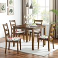 thumbnail image 6 of Pioneer Flower Seat Covers for Dining Room Chairs Set Of 4,Stretch Printed Washable Chair Seat Cover with Elastic Ties and Button,Removable Waterproof Couch Cushion Covers, 6 of 6