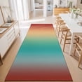 thumbnail image 3 of Hallway Runner Rug 2'x6', Yellow Green Orange Ombre Kitchen Runner Rugs Non-Slip Carpet Mats, Modern Art Abstract Aesthetics Bedside Rugs Runners Washable Floor Carpet for Bathroom Laundry Room, 3 of 8