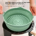 thumbnail image 3 of Air Fryer Silicone Pan, Silicone Air Fryer Basket, Food Safe Air Fryer Oven Accessory, Replacement Parchment Paper, Reusable Air Fryer Silicone Liner For 3-5 Quart (approx. 3.8 Liter) Air Fryer, 3 of 4