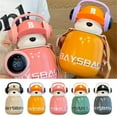 thumbnail image 5 of Matoen Insulated Cups Children's Water Bottles Cute Bear Big Belly Cup with Straw, Compact and Portable 460ml, 5 of 6