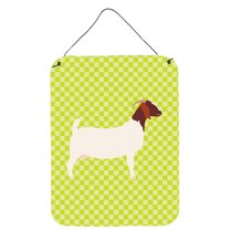 Boer Goat Green Wall or Door Hanging Prints
