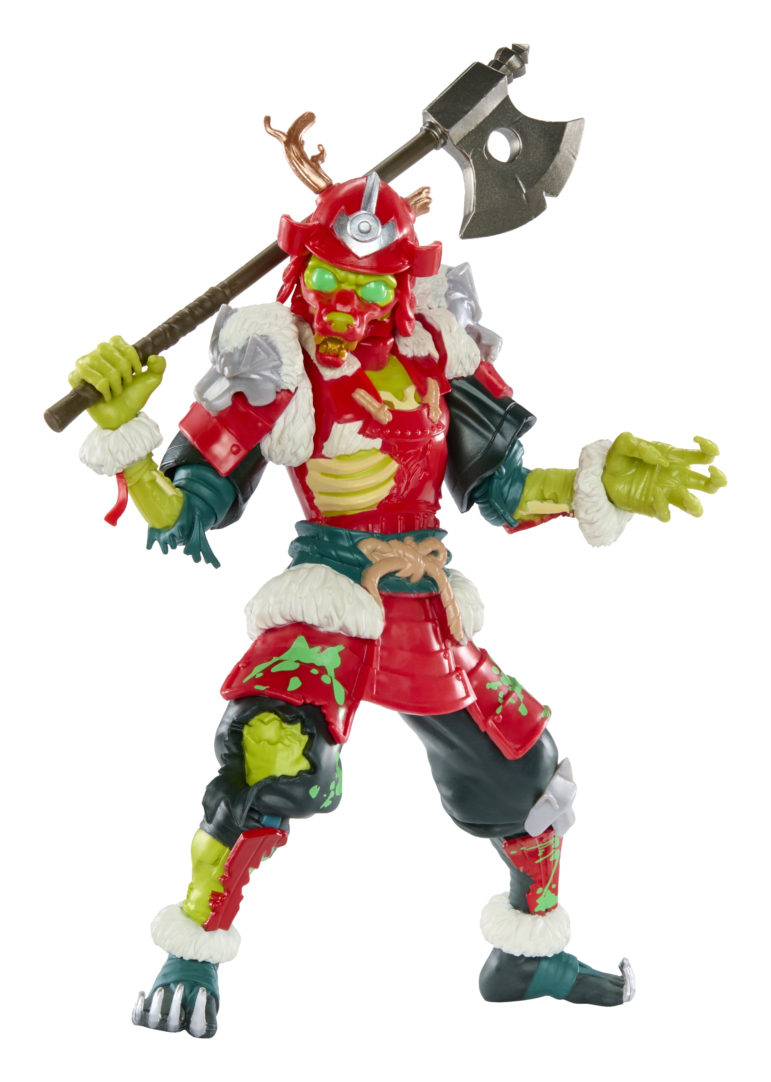 Ninjombie Action Figure - Crimson Fang, Boys Action Ninja Zombie Slime Monster Action Figure, Ages 6+