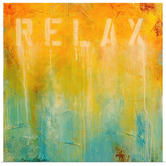 Great BIG Canvas | Rolled "Just Relax" Poster Print