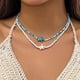 thumbnail image 1 of Collar Con Cuentas del Océano, Collar de Estilo Oceánico Fácil de Usar Un Broche de Gancho para La Playa, 1 of 5