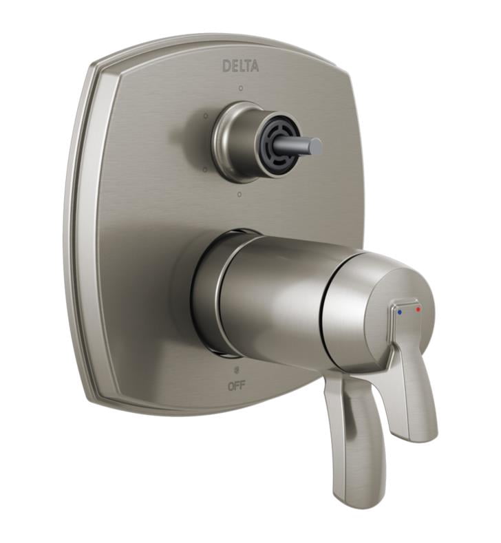 Delta Faucet Stryke Thermostatic Shower Trim - Matte Black, 6 Functions, Integrated Diverter, Trim Only