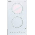 thumbnail image 2 of Summit Appliance CR2B15T2W 115V 2-Burner Radiant Cooktop in White Ceramic Schott Glass Surface with Digital Touch Controls, Automatic Shutoff, 9 Power Levels, Designed for Built-in Installation, 2 of 6
