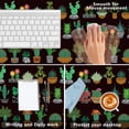 thumbnail image 3 of Cactus and Succulents Desk Mat,Cute Plant Extended Gaming Mouse Pad,Large Non-Slip Rubber Base Mousepad with Stitched Edges,Waterproof Mouse Mat Desk Pad for Office Game Home 35.4x15.75 in, 3 of 5