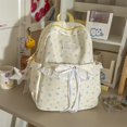 thumbnail image 4 of KKLDOGS Cute Backpack Coquette Floral Back Pack with Lace Trim & Plush Charm Kawaii Backpack for Classes Travel, 4 of 6
