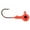 Orange, variant on Big Bite Baits Double Dot 1 Color 1/8oz Round Ball Jighead Black