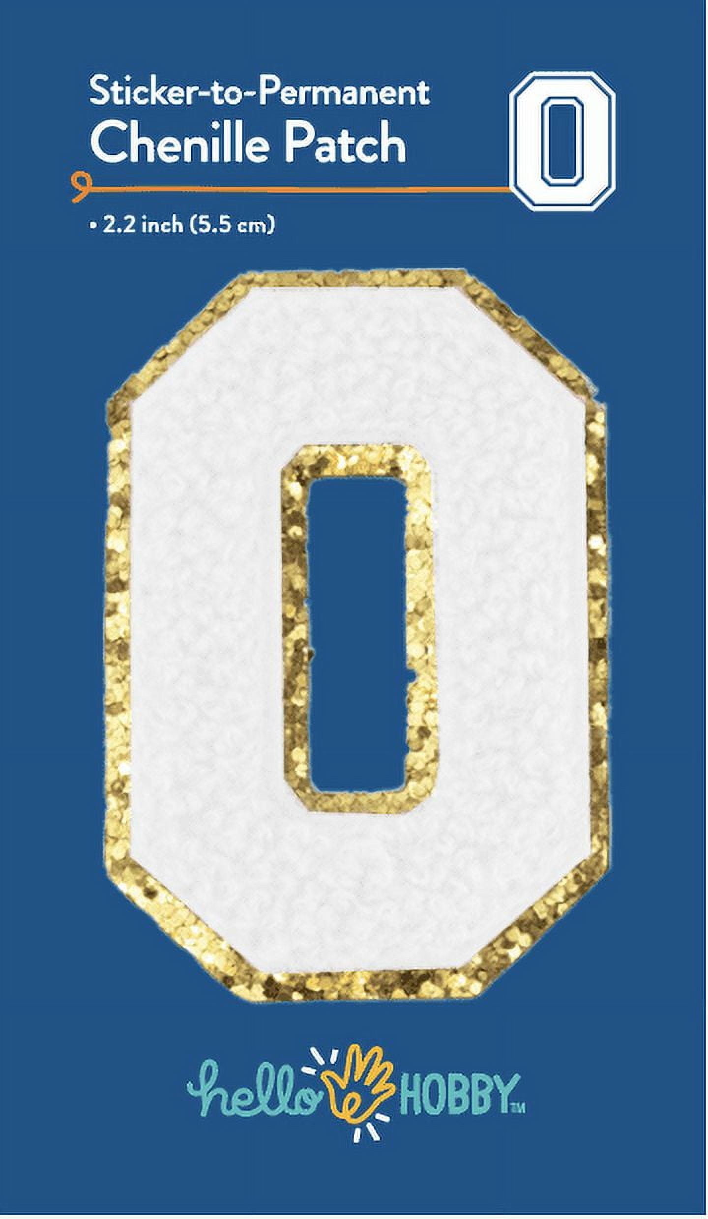 (6 pack) Hello Hobby Chenille O White Patch