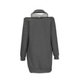 thumbnail image 4 of Xihbxyly Hooded Dress Womens Hooded Sweatshirts Dress Casual Long Sleeve Tunic Dress Oversized Sweatshirts with Pocket Christmas Dress Dark Gray XL, 4 of 7