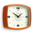 thumbnail image 2 of Reloj de pared JONES CLOCKS® Movie Retro 25,5 x 19,5 cm, color naranja, 2 of 7