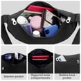 thumbnail image 4 of URSOFINE Quilted Puffer Hobo Bag for Women Men - Adjustable Strap Crescent Crossbody Shoulder Bag, Lightweight 2-Zipper Dumpling Casual Handbag with Multiple Pockets (Black), 4 of 7