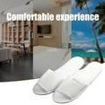 thumbnail image 1 of Fleece Slippers One Time Non Slip Thick  Slippers For Home Hotel Travel Party Guest, 1 of 7