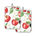 thumbnail image 7 of Yayeee Pot Holders Kitchen Heat Resistant with Pocket 7"x9.8" Cotton Oven Cooking Hot Pads, White Apple Pattern, 7 of 7
