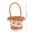 thumbnail image 2 of 10 Pcs Baskets for Easter Eggs Portable Flower Pastoral Style Handmade, 2 of 8