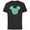 Black, variant on Disney Mickey Mouse Head Four-Leaf Clovers St Patrick’s Day - Short Sleeve Cotton T-Shirt for Adults - Customized-Black