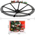 thumbnail image 3 of Injueey Juego de tren de Navidad con luces de sonido, riel eléctrico, decoración de árbol de Navidad, Mini pistas, regalos de juguete para Kits de decoración para fiestas, 3 of 6
