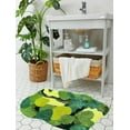 thumbnail image 5 of Ukeler Moss Bathroom Rugs Green Cute Moss Decor Soft Shag Bedroom Bedside Area Rugs Non Slip Washable Bath Mats for Bathroom 31''×24'', 5 of 7
