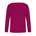 thumbnail image 3 of Turilly Women's Casual Tops Solid Color V-Neck Long Sleeved Regular Sleeve Top, 3 of 4