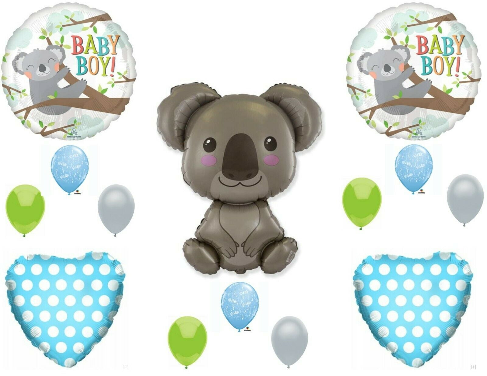 Set of 2 Adorable Koala Bear Jumbo 28 Foil Party Balloons 