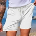 thumbnail image 6 of ZVNAΖH Mens Shorts Casual Stretch Waist Drawstring Shorts with Print Pockets Golf Shorts Beach Shorts for Vacation, 6 of 8